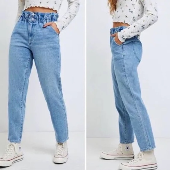 PacSun Denim - PacSun Paperbag Iris Blue Mom Jeans Women's Jeans 25